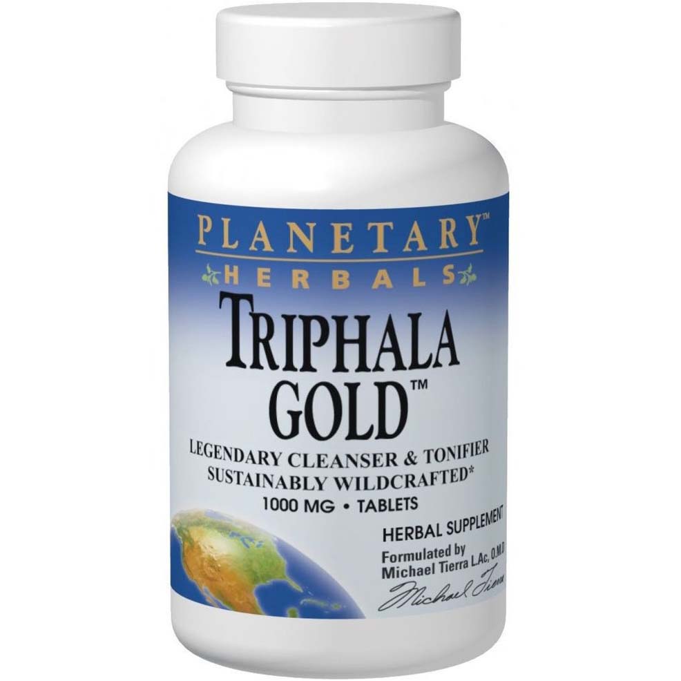 Planetary Herbals Triphala Gold 120 Tablets 1000 mg