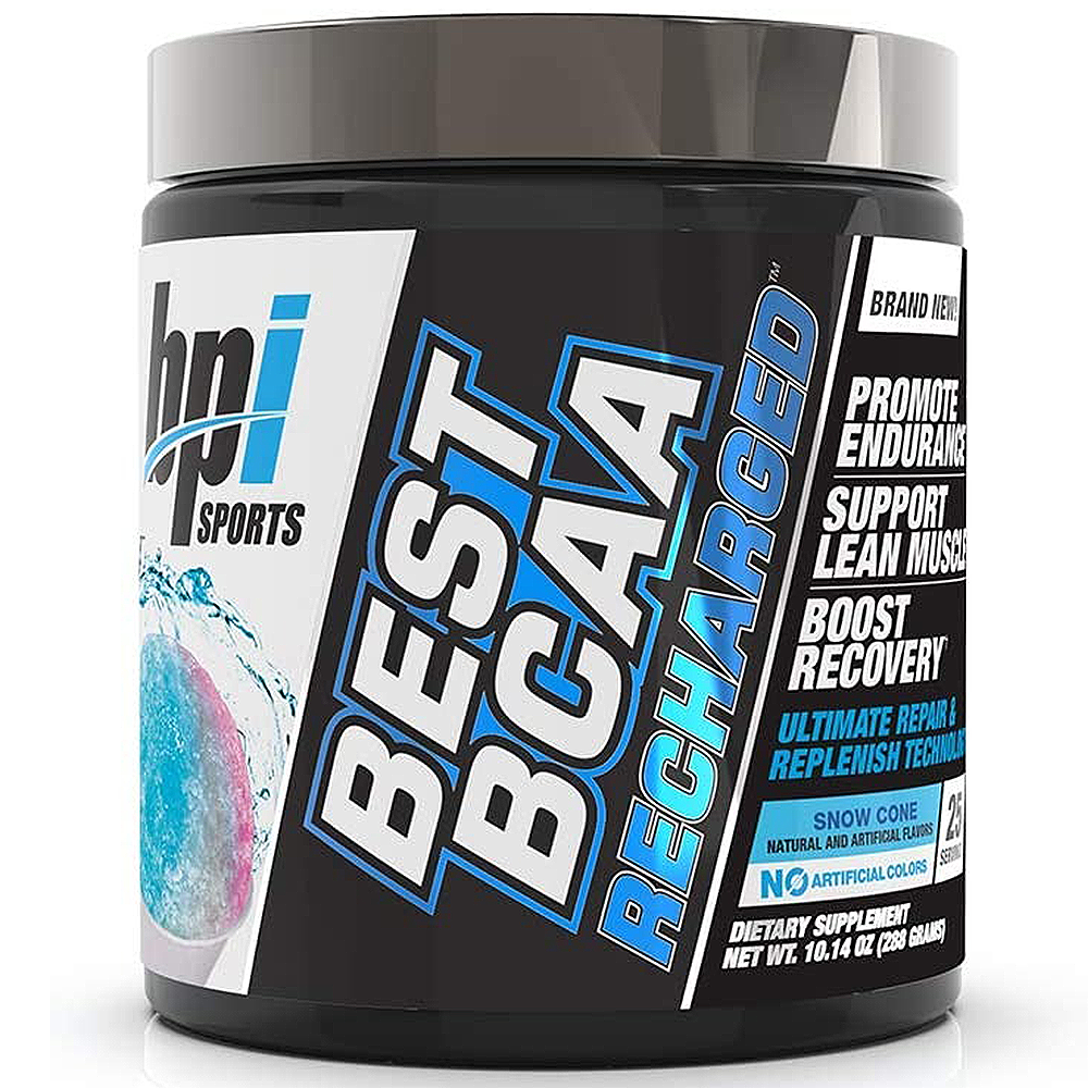BPI Sports Best Bcaa Recharged, Snow Cone, 25