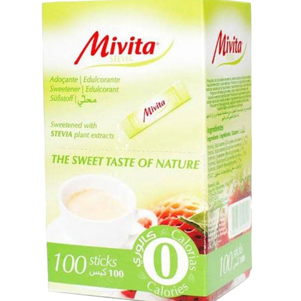 Mivita Stevia Zero Calories, 100 Sticks
