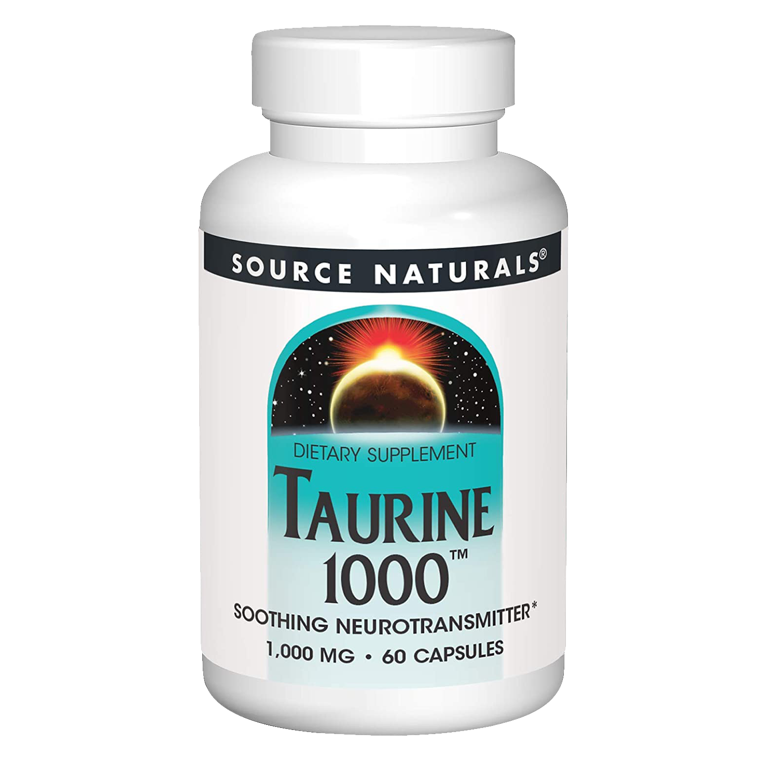 Source Naturals Taurine, 60 Capsules, 1000 mg