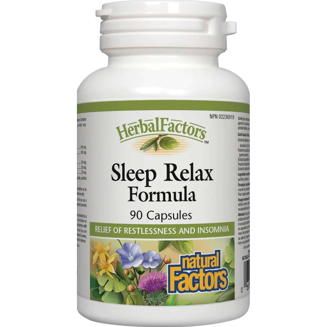 Natural Factors Sleep Relax, 90 Capsules