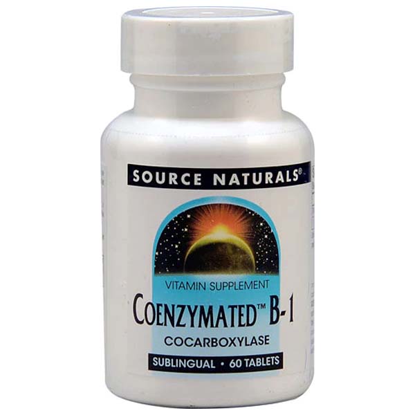 Source Naturals Coenzymated B-1, 25 mg, 60 Tablets