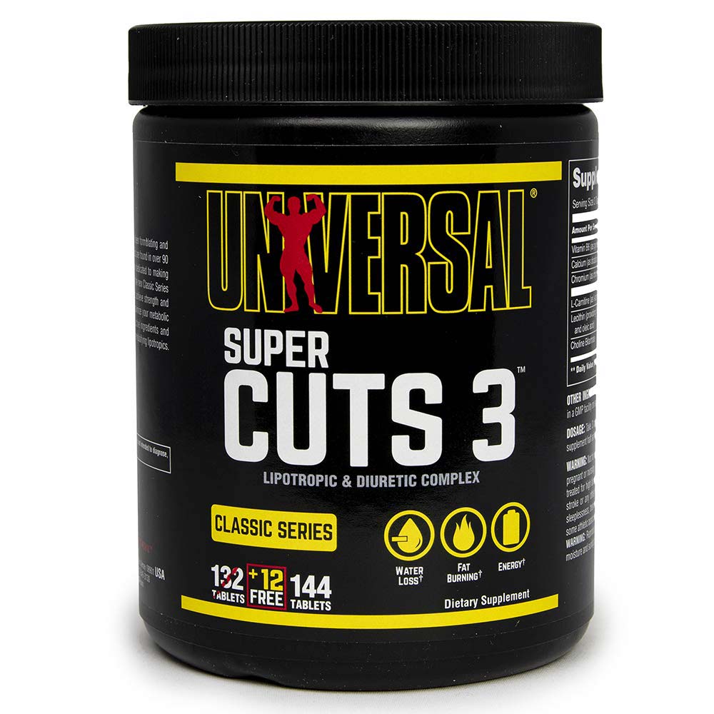 Universal Nutrition Super Cuts 3 144 Tablets