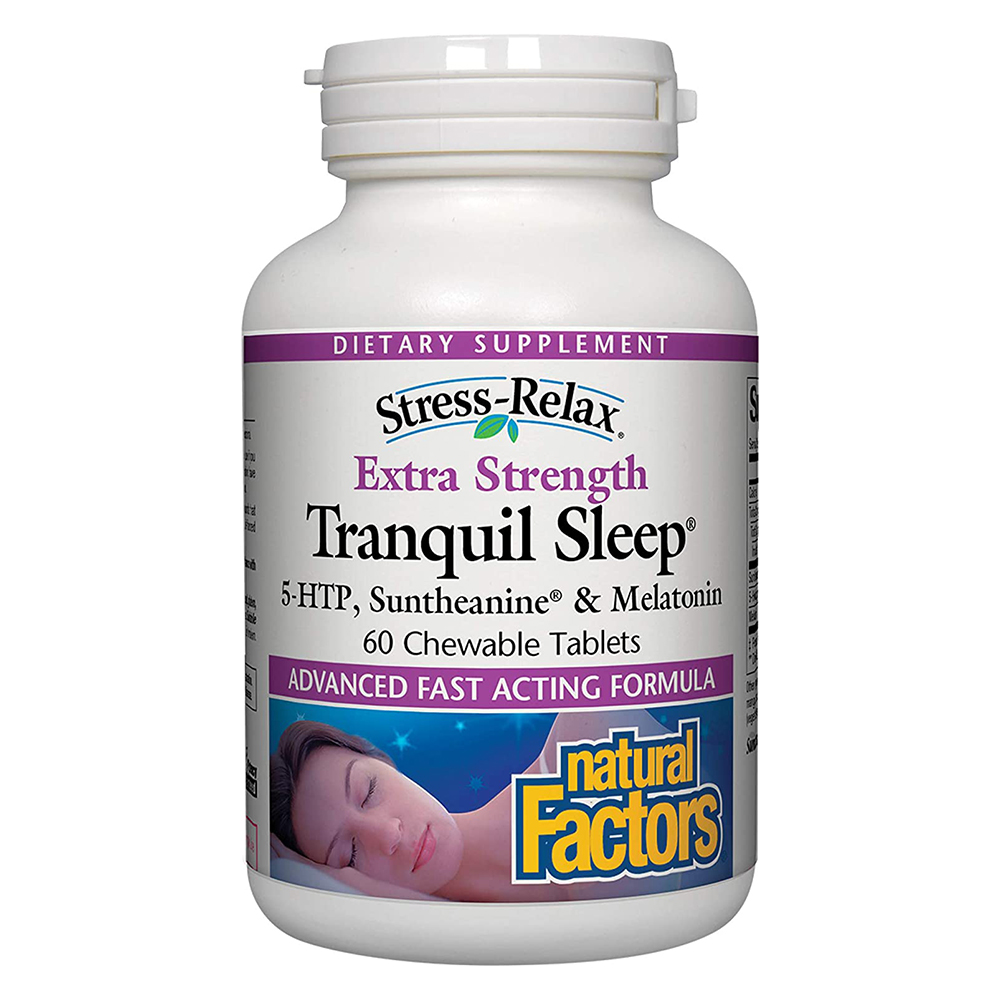 Natural Factors Tranquil Sleep Extra Strength, 60 Chewable Tablets