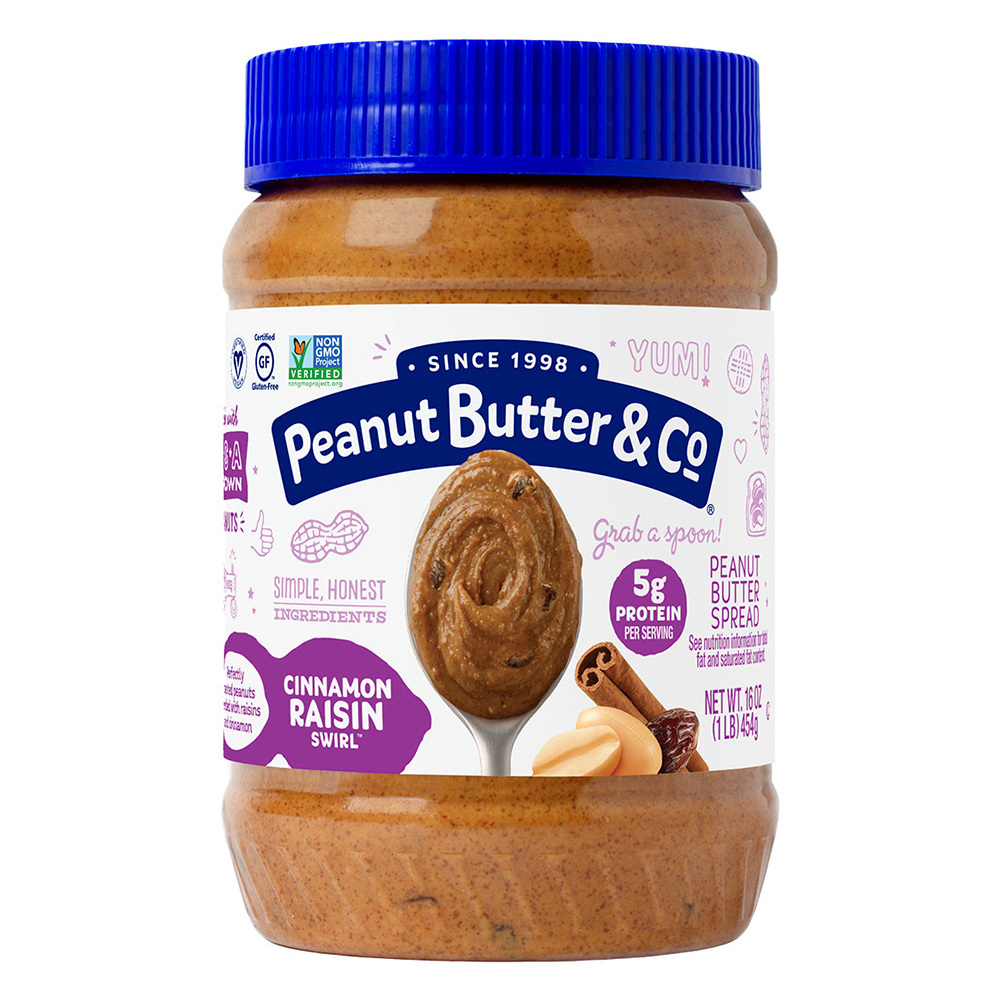 Peanut Butter & Co. Peanut Butter, Cinnamon Raisin Swirl, 1LB