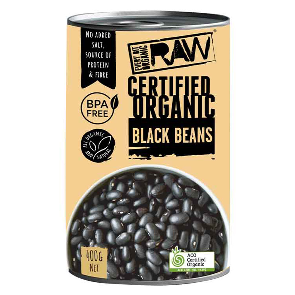 Every Bit Organic Raw Black Beans 400 Gm