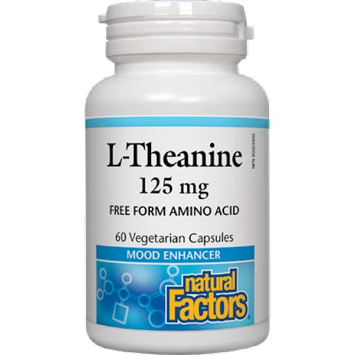 Natural Factors L-theanine 60 Veggie Capsules 125 mg