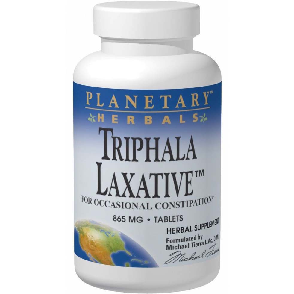 Planetary Herbals Triphala Laxative, 865 mg, 60 Tablets