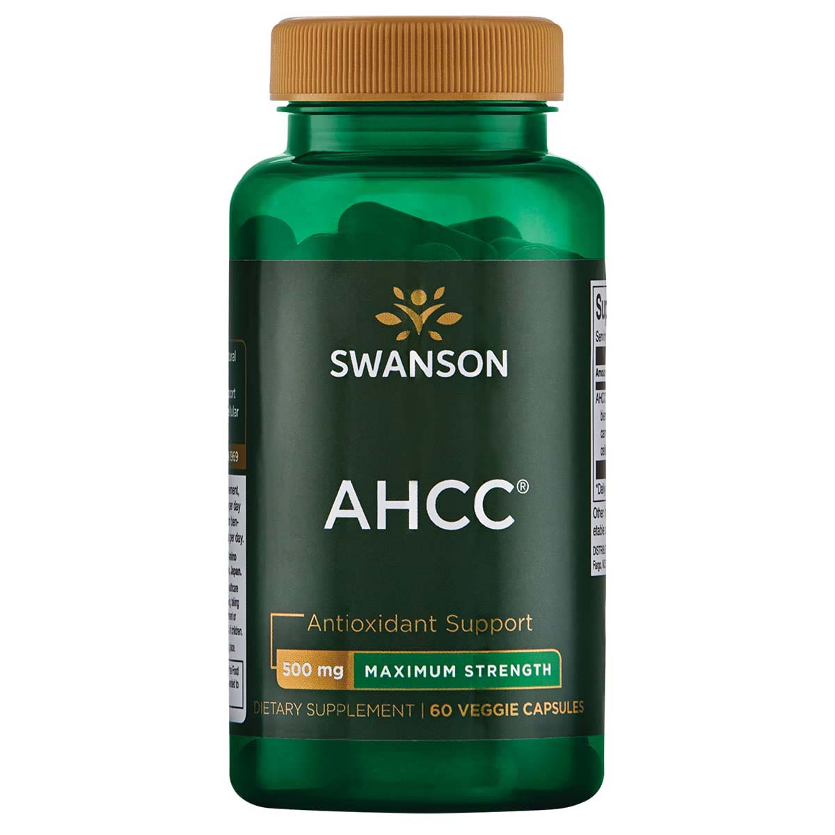 Swanson Maximum Strength AHCC, 500 mg, 60 Veggie Capsules