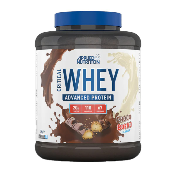 Applied Nutrition Critical Whey Blend, Chocolate Bueno, 2 Kg, High Levels of Protein & BCAAs