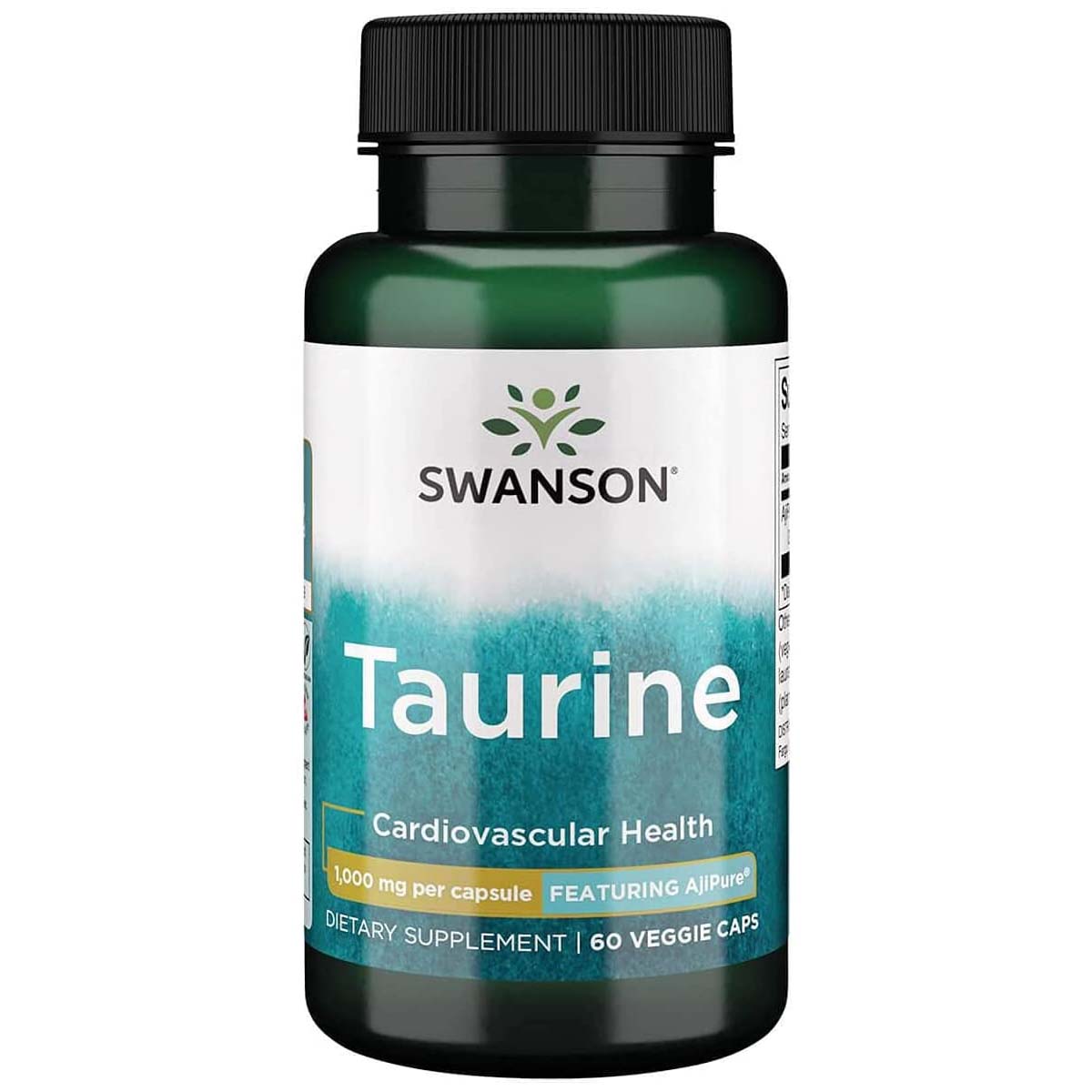 Swanson Taurine AjiPure, 500 mg, 60 Veggie Capsules