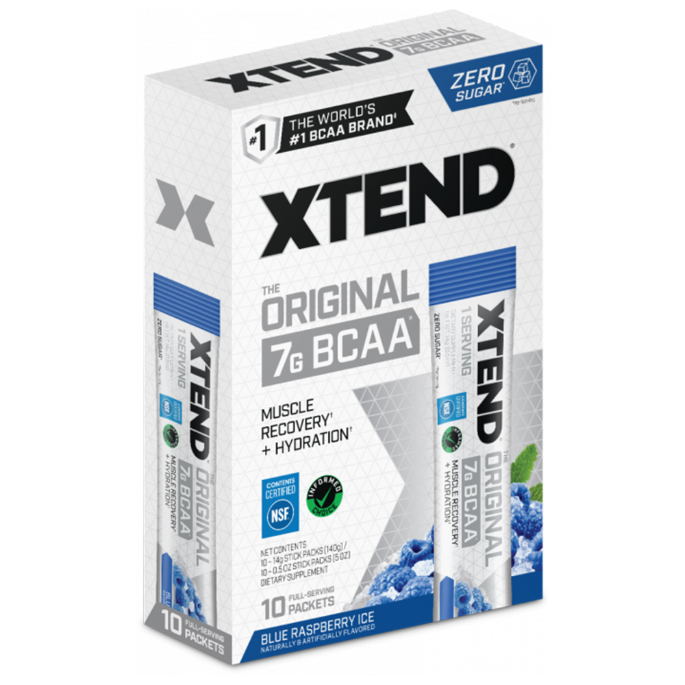 Xtend Original BCAA, Blue Raspberry Ice, 10, 7G BCAAs In 211 Ratio