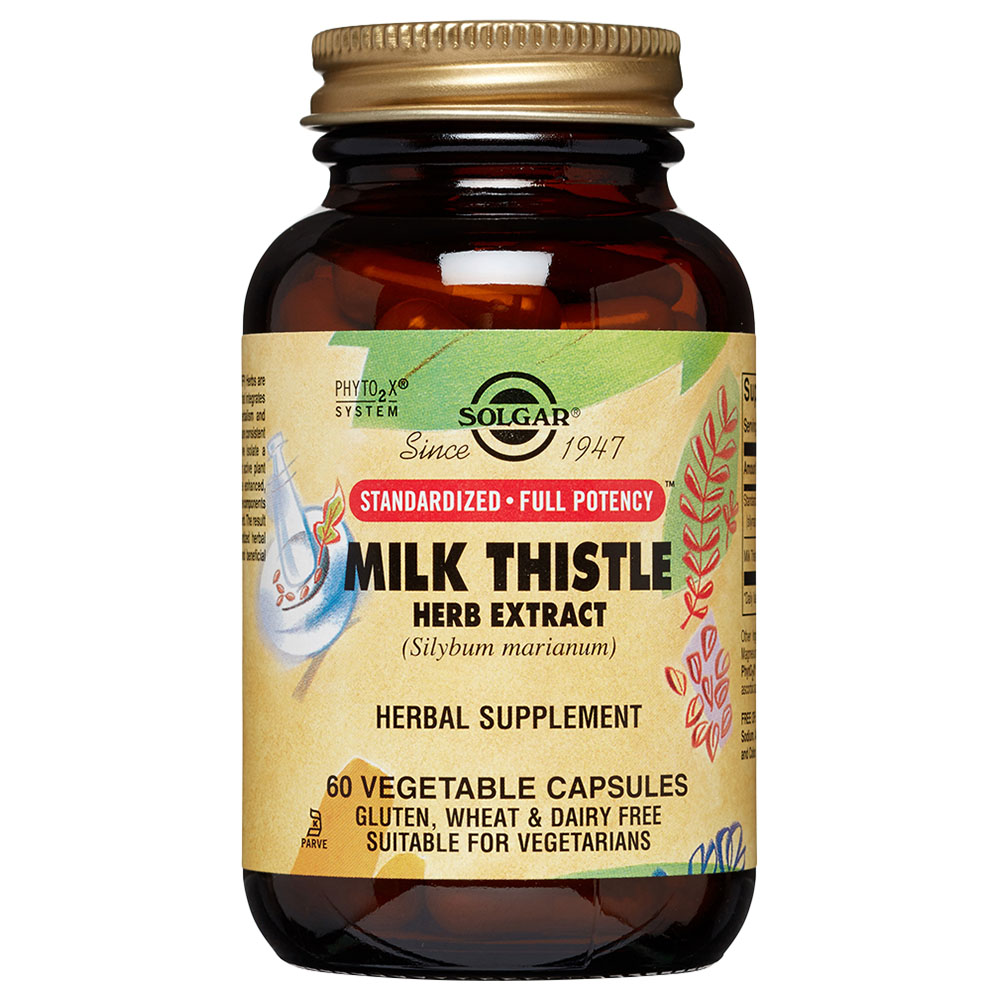 Solgar Sfp Milk Thistle Herb Extract, 60 Vegetable Capsules
