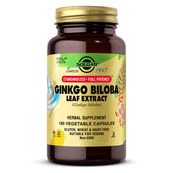 Solgar Sfp Ginkgo Biloba Leaf Extract, 60 Vegetable Capsules