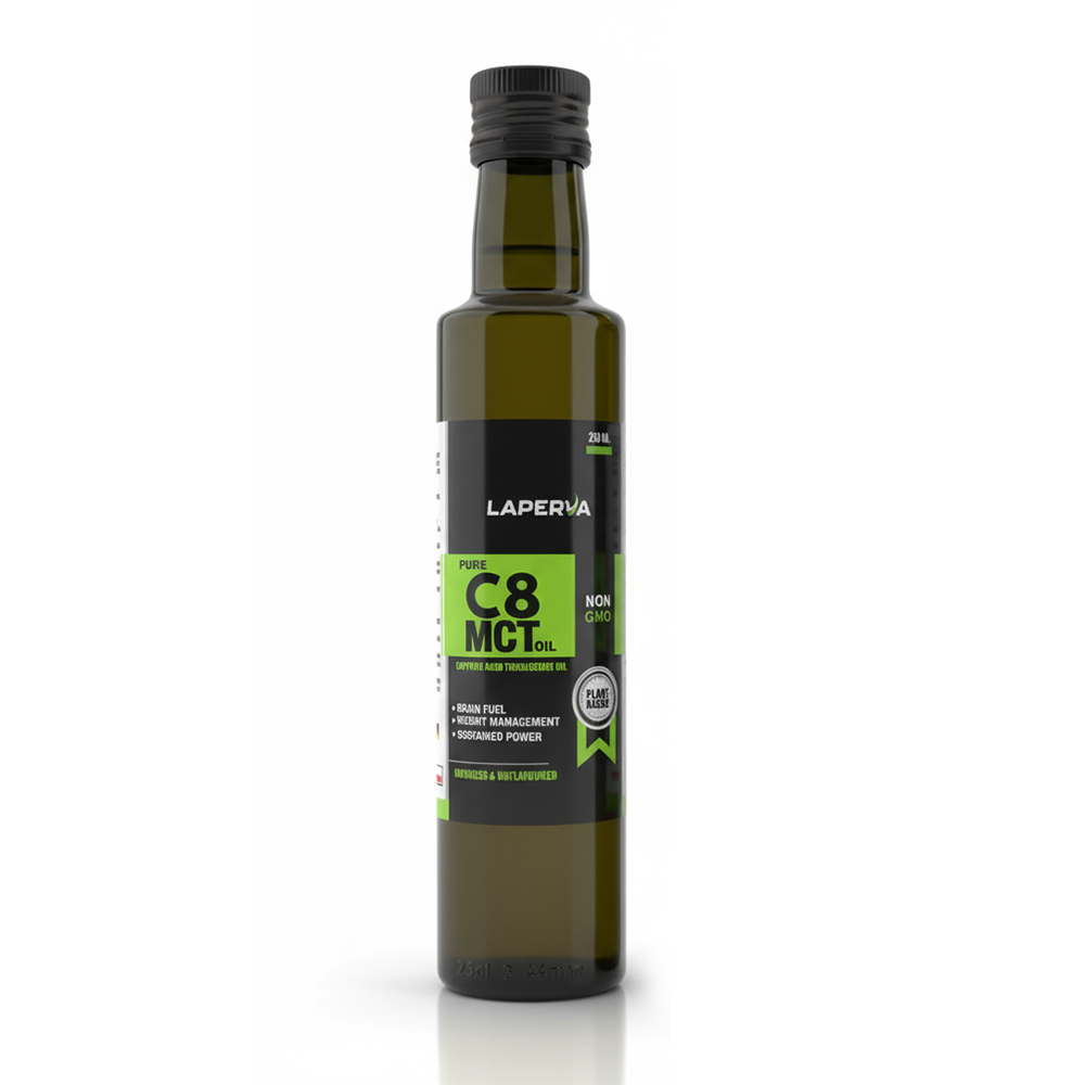 لابيرفا زيت C8 MCT النقي, 250 مل, طاقة مستمرة, إدارة الوزن, وقود للدماغ