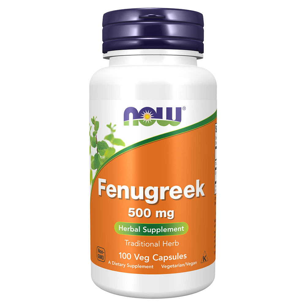 Now Fenugreek, 100 Veggie Capsules, 500 mg
