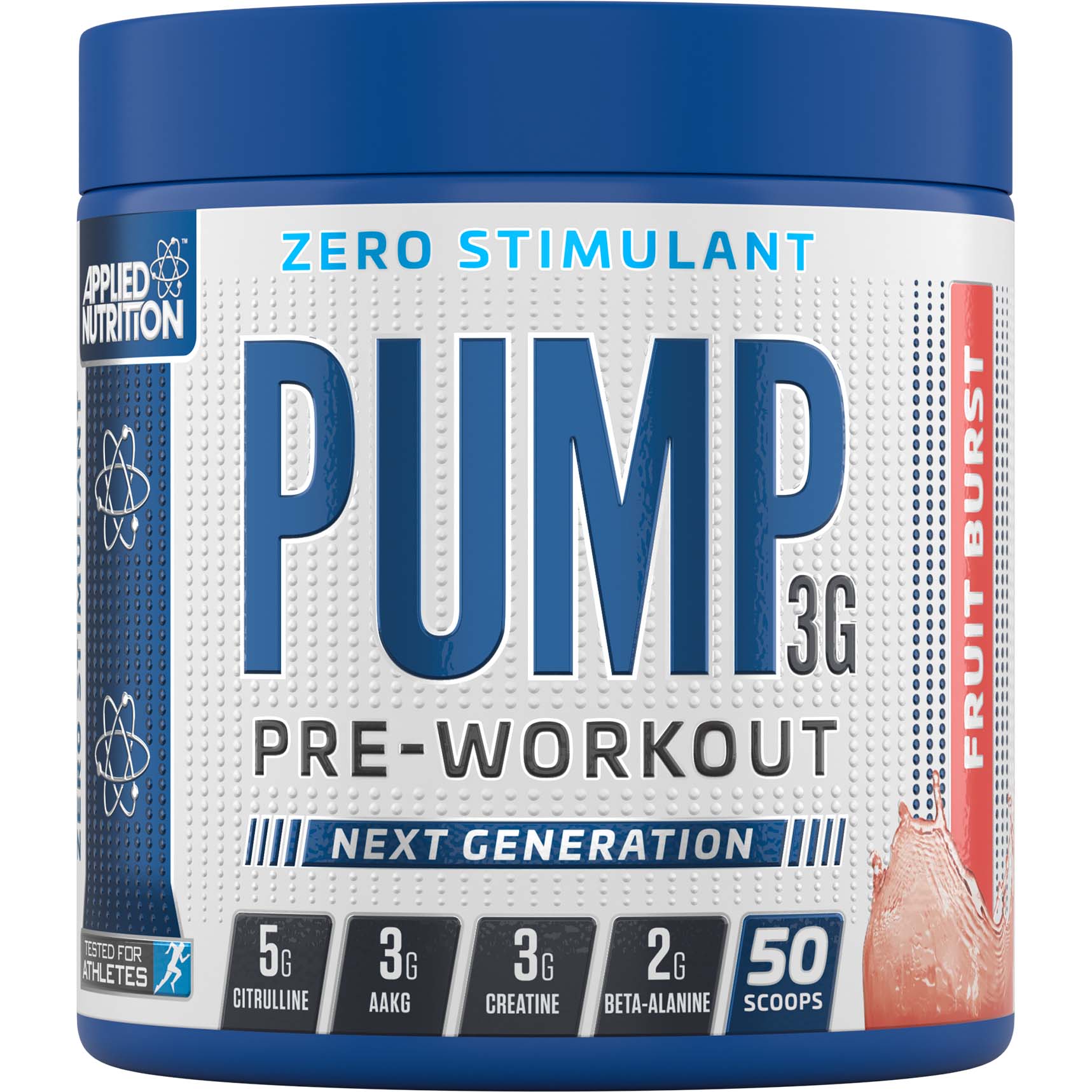 Applied Nutrition Pump 3G Zero Stimulant, Fruit Burst, 25