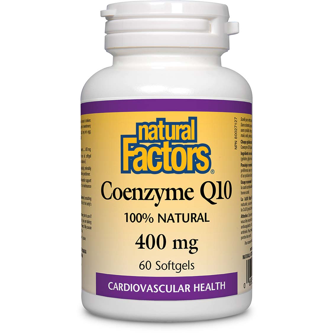 Natural Factors Coenzyme Q10, 400 mg, 60 Softgels