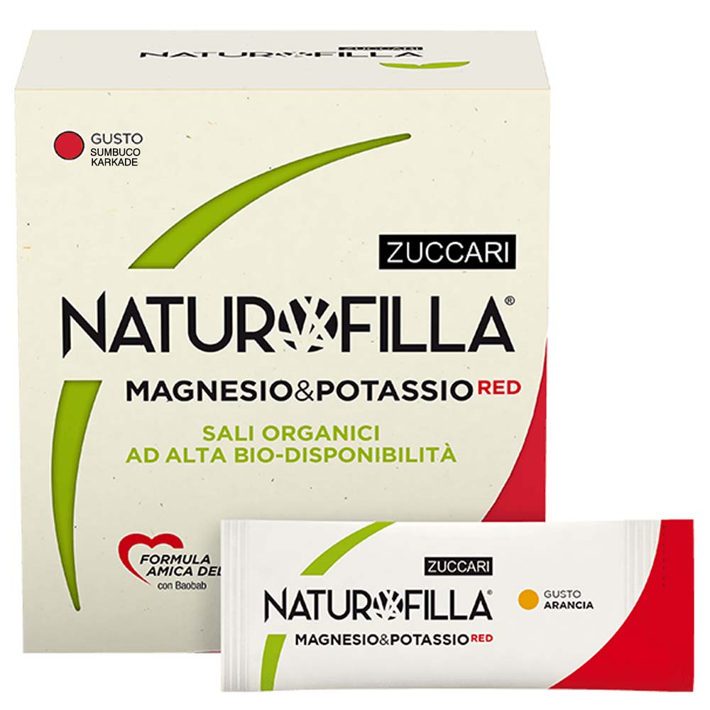 Zuccari Naturofilla Magnesium & Potassium 14 Stick Red Hibiscus