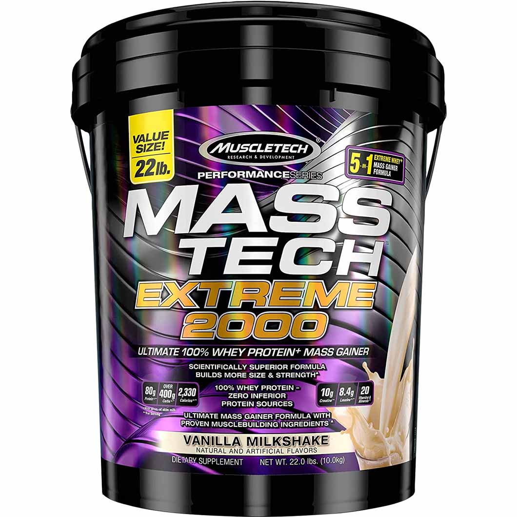Muscletech Mass Tech Extreme 2000 22.04 LB Vanilla Milkshake
