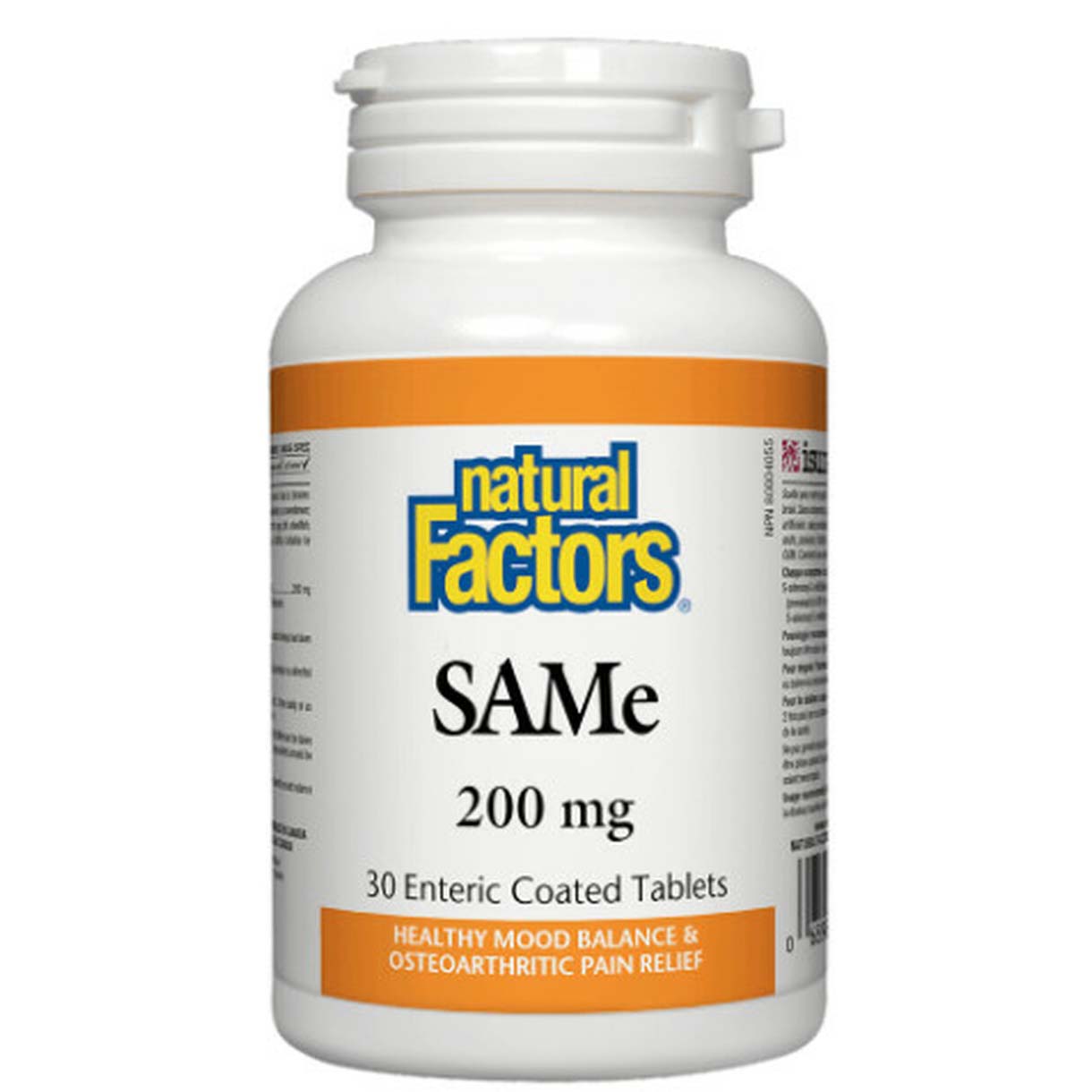 Natural Factors SAMe 30 Tablets 200 mg