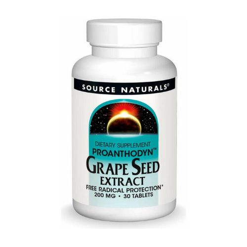 Source Naturals Grape Seed Extract, 30 Tablets, 200 mg
