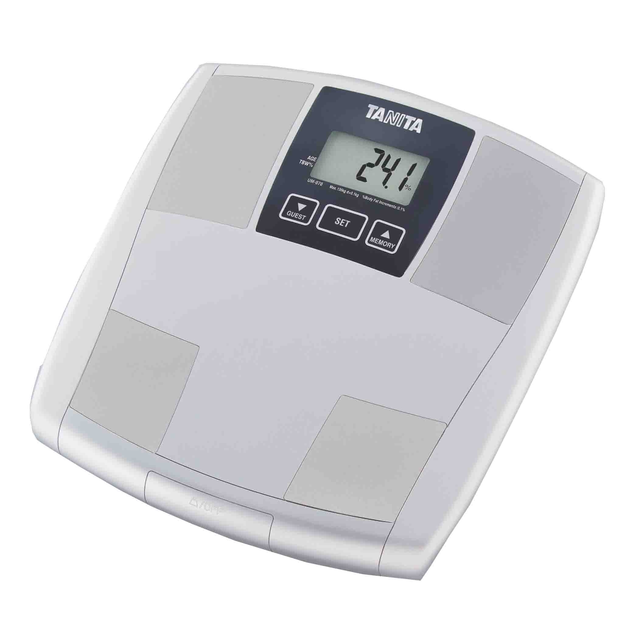 ميزان تانيتا المتطور لقياس الوزن ونسب الدهون والعضلات -UM-070, أبيض