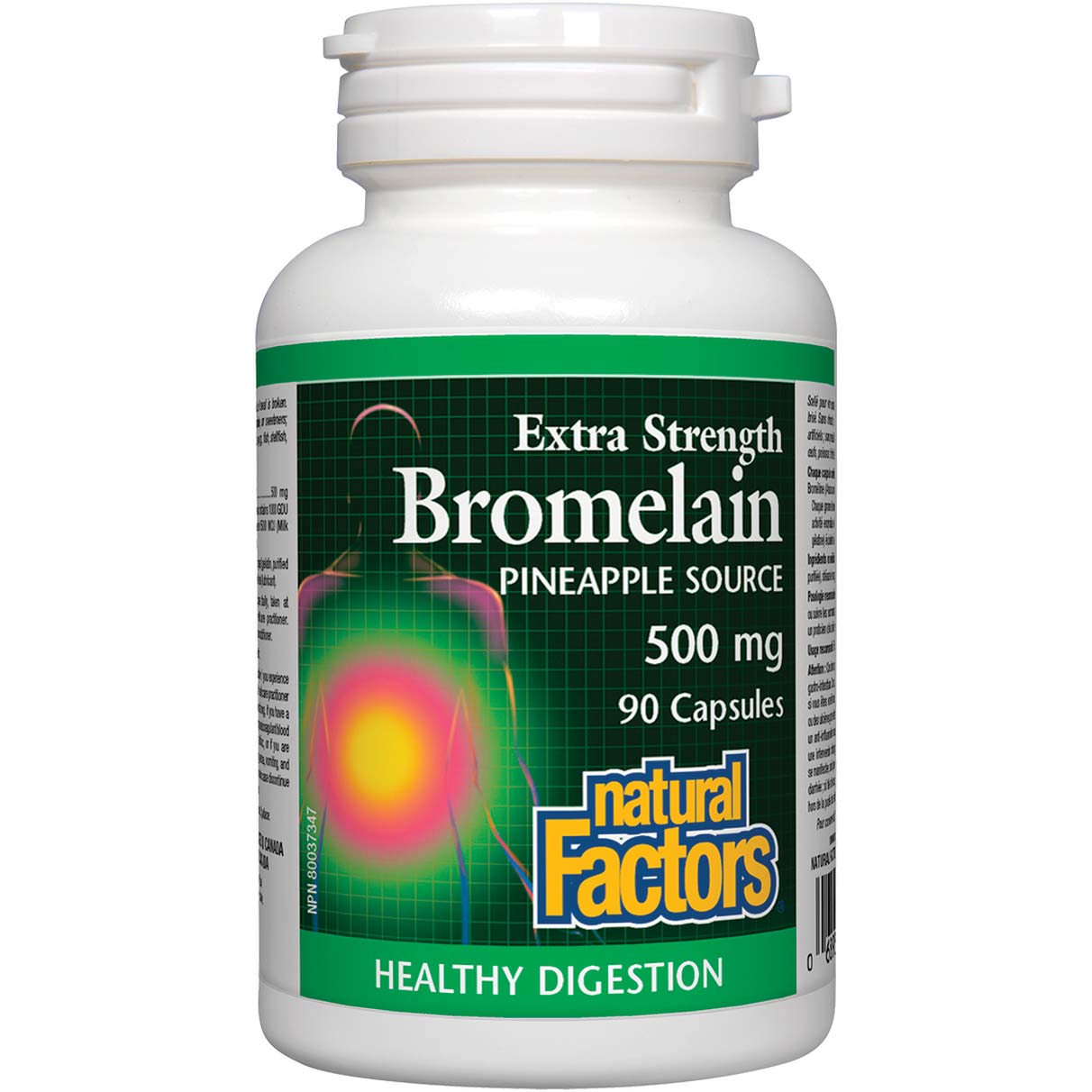 Natural Factors Bromelain 90 Capsules 500 mg