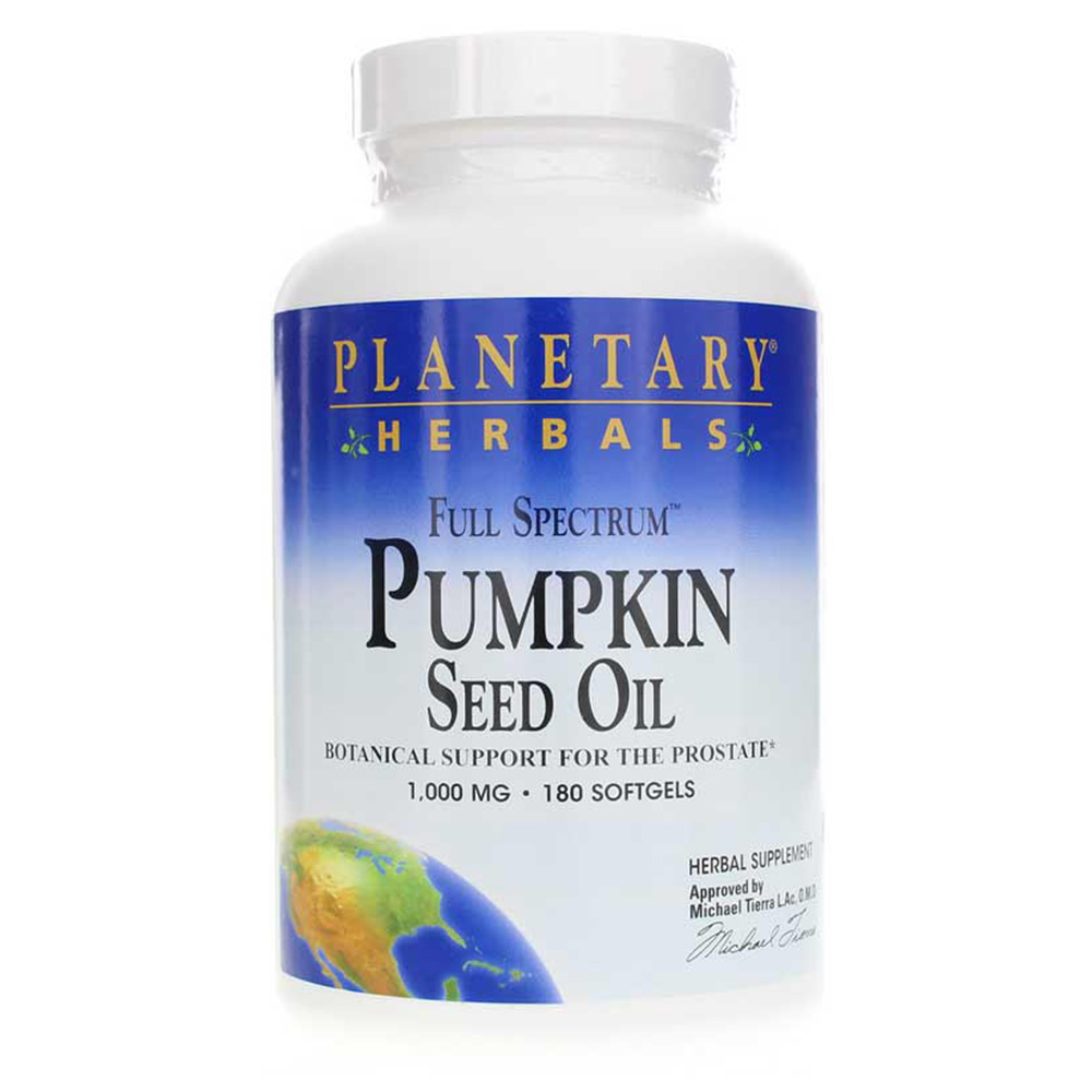 Planetary Herbals Pumpkin Seed Oil 180 Softgels 1000 mg