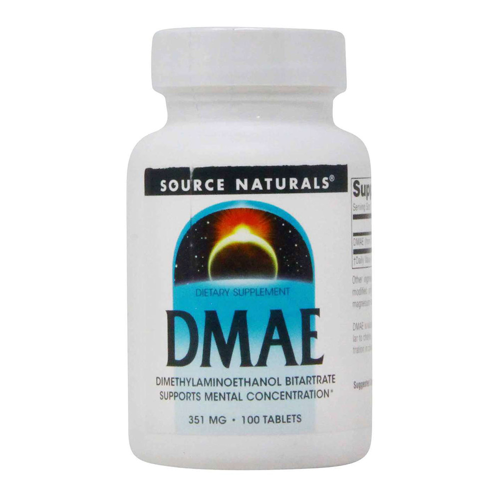 Source Naturals DMAE, 351 mg, 100 Tablets