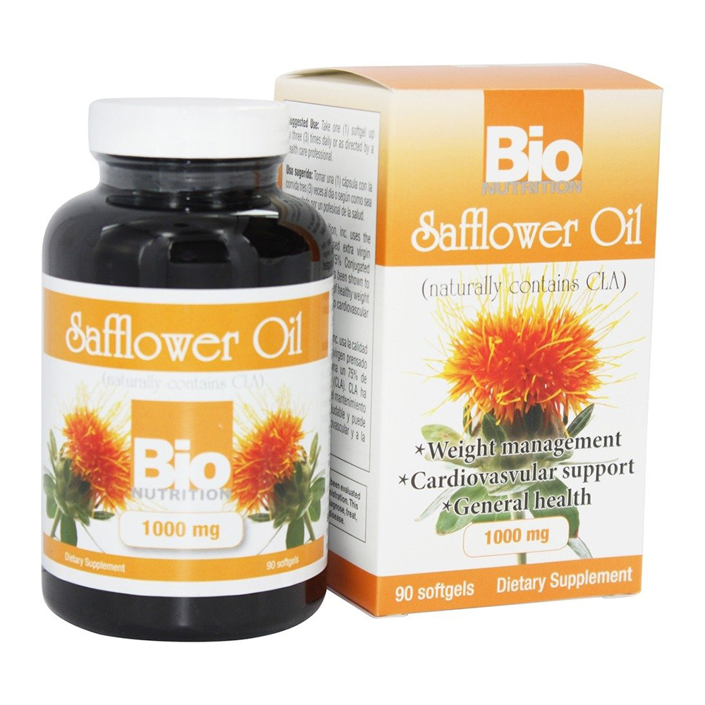 Bio Nutrition Safflower Oil, 90 Softgels, 1000 mg