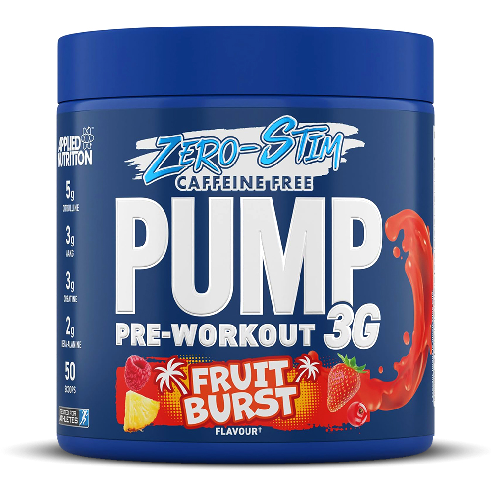 Applied Nutrition Pump 3G Zero Stimulant, Fruit Burst, 25, ZERO Stimulant