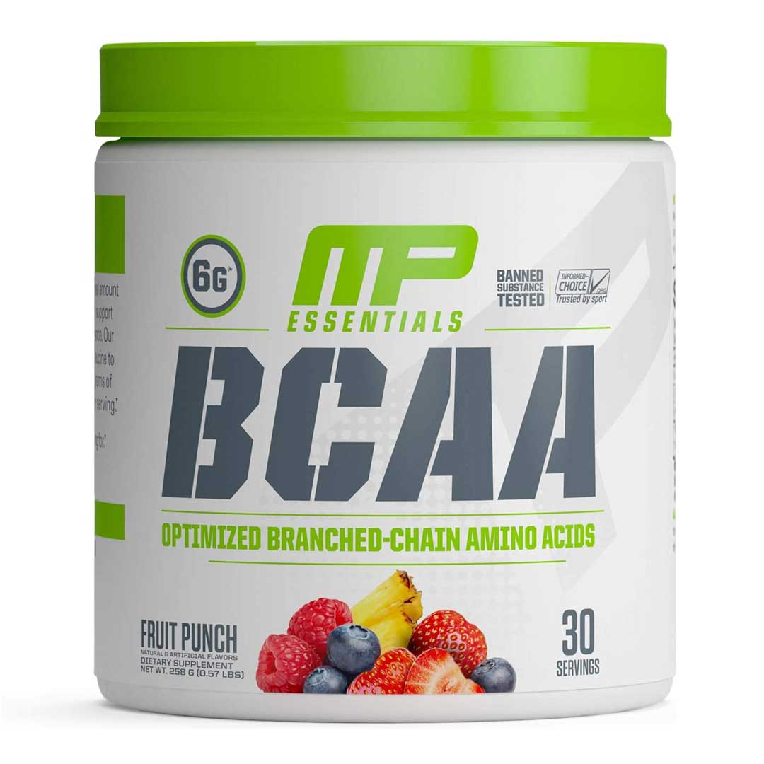 MusclePharm Essentials BCAA, Fruit Punch, 30
