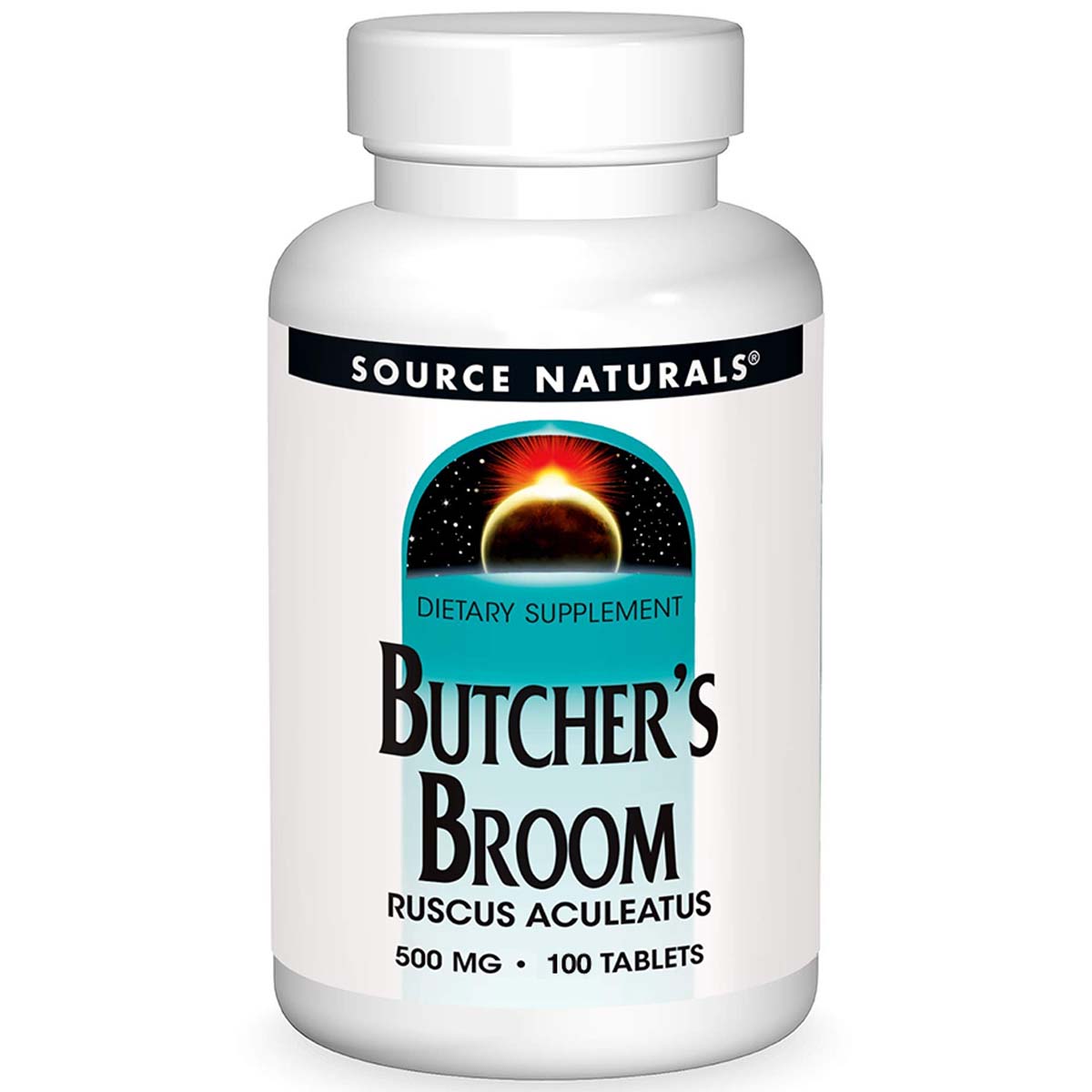 Source Naturals Butcher's Broom, 500 mg, 100 Tablets