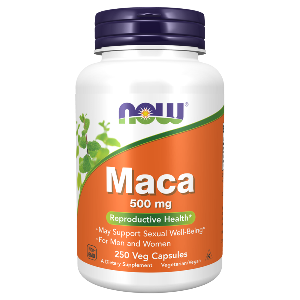 Now Maca, 250 Vegetable Capsules, 500 mg, Healthy Sexual Activity, Supports Fertility