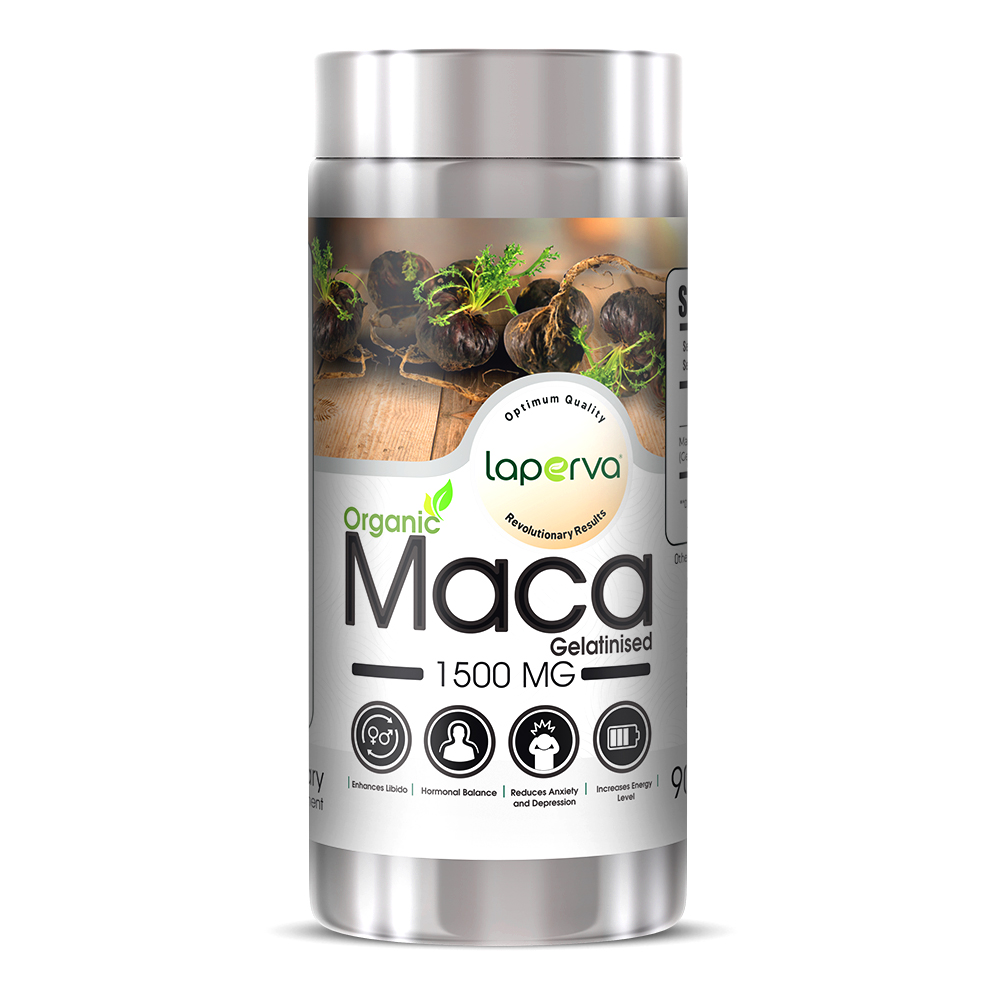 Laperva Organic Maca, 1500 mg, 90 Veggie Capsules