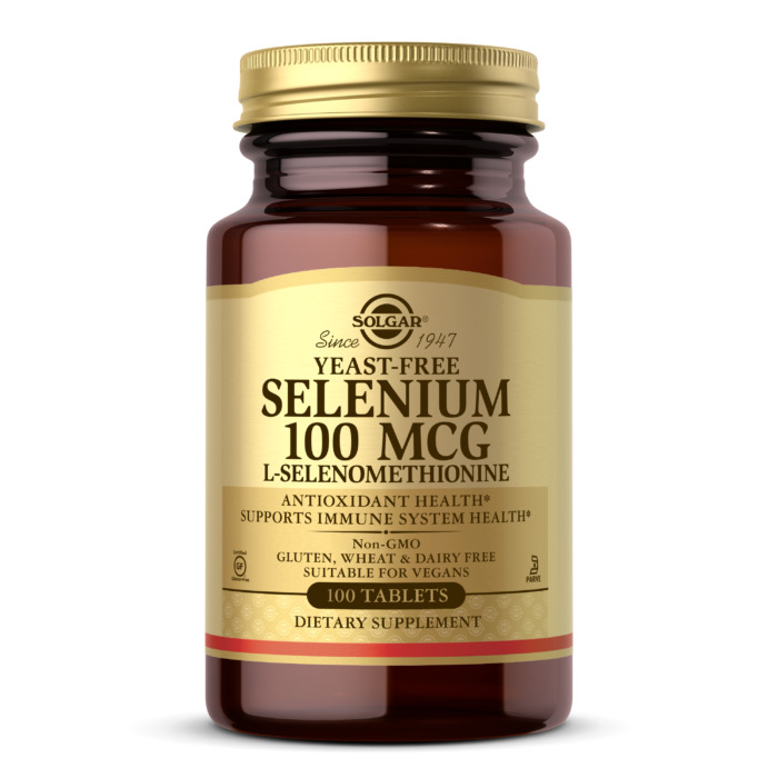 Solgar Yeast-free Selenium, 100 mcg, 100 Tablets