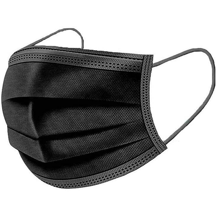 Optitect Disposable Black Mask, 50 Pcs