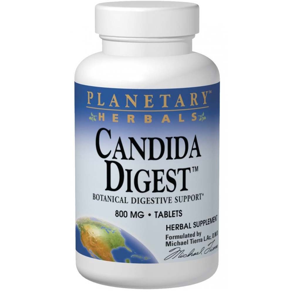 Planetary Herbals Candida Digest, 800 mg, 90 Tablets
