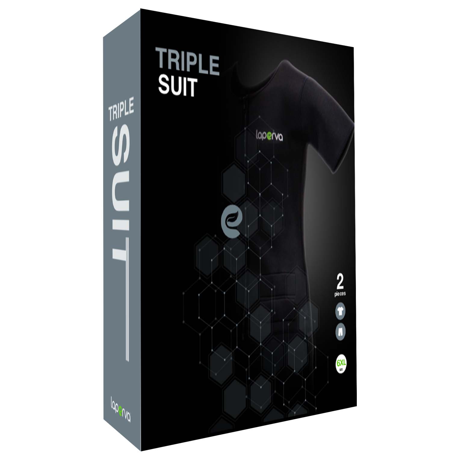 Laperva Triple Suit Black 6 XL
