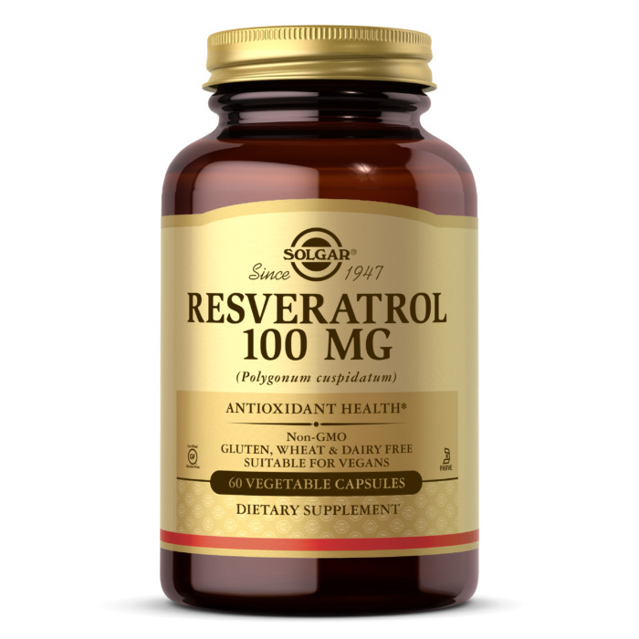 Solgar Resveratrol 60 Vegetable Capsules 100 mg