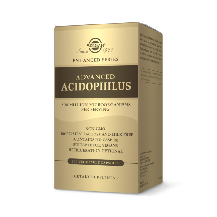 Solgar Advanced Acidophilus, 100 Vegetable Capsules