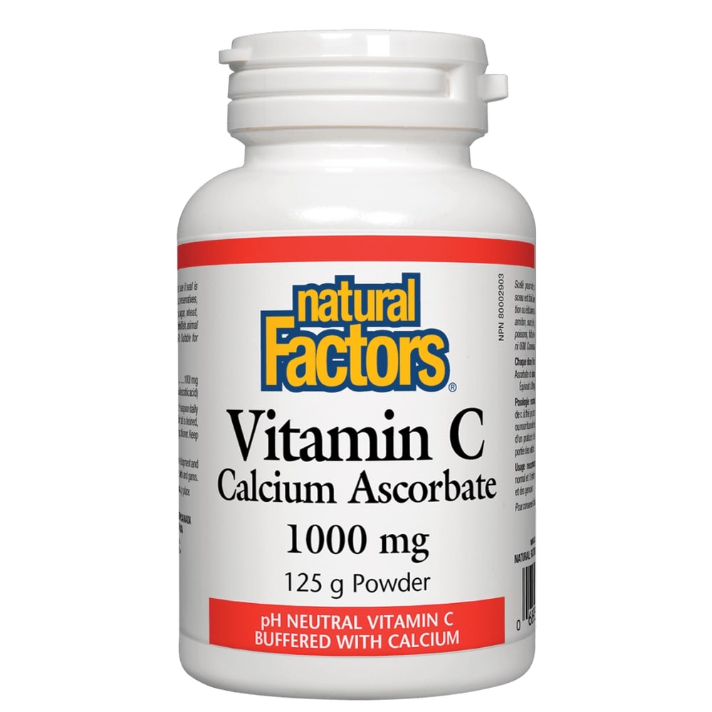 Natural Factors Vitamin C Calcium Ascorbate Powder, 125 Gm, 1000 mg