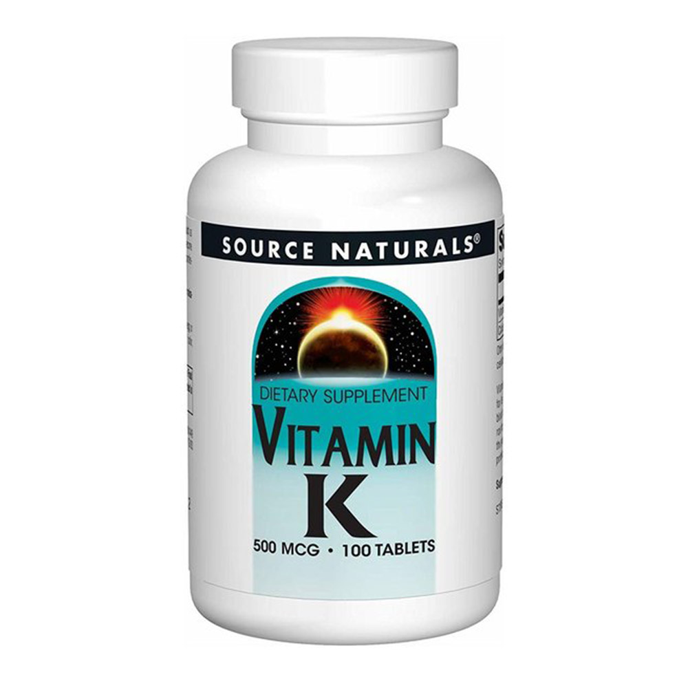 Source Naturals Vitamin K 100 Tablets 500 mcg