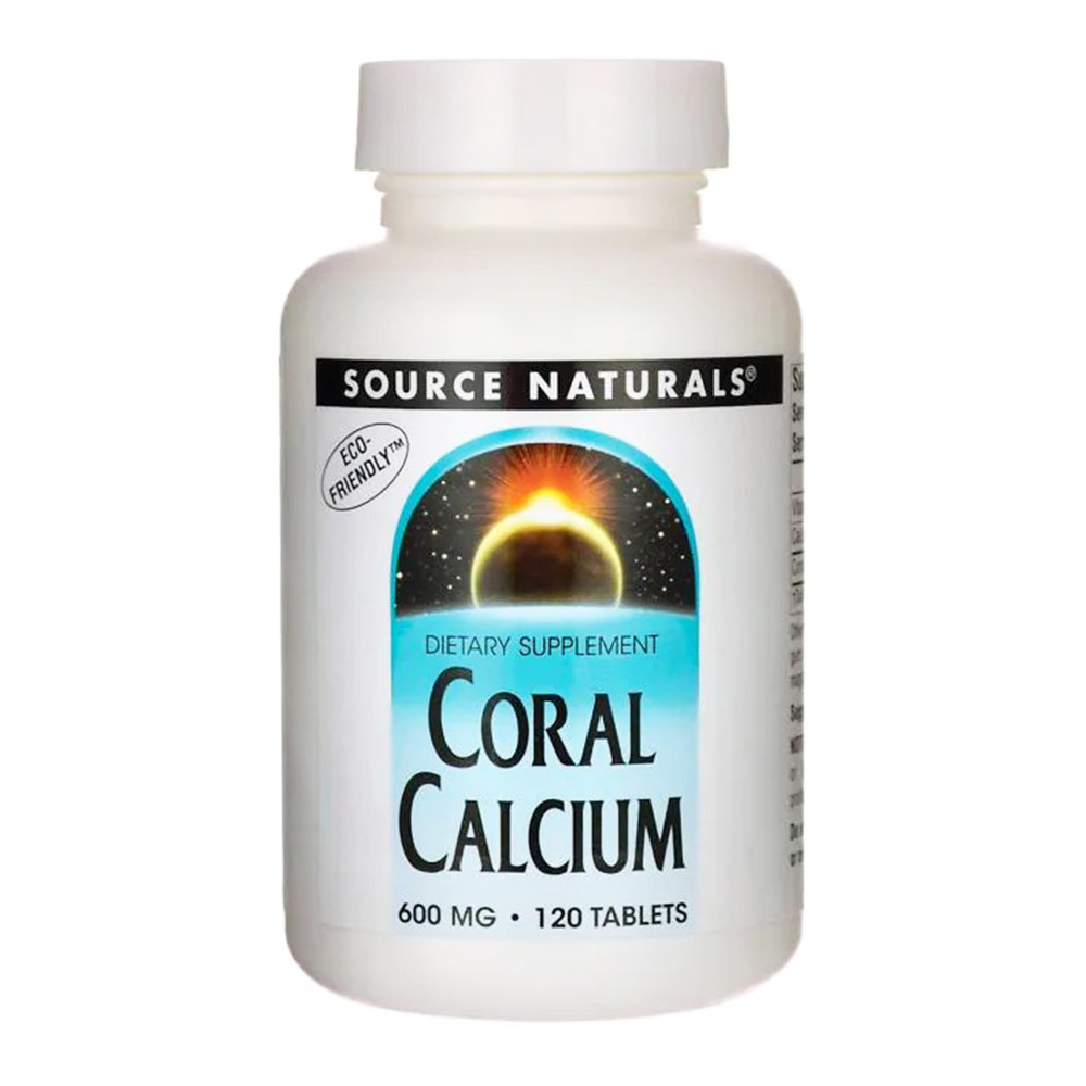 Source Naturals Coral Calcium 120 Tablets 600 mg