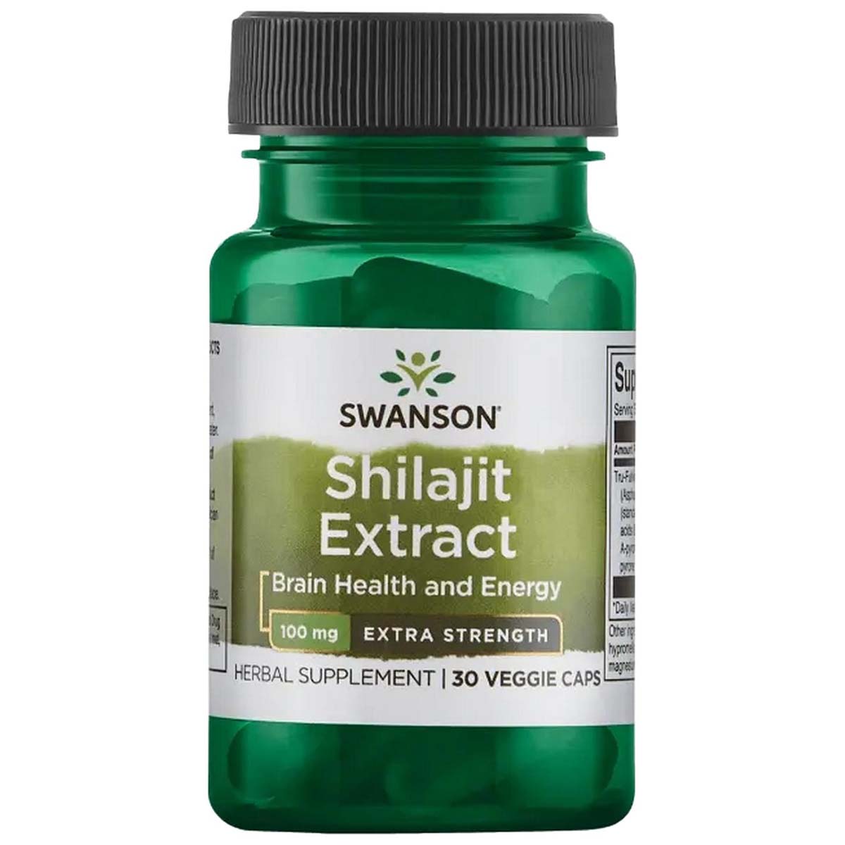 Swanson Extra Strength Shilajit Extract, 100 mg, 30 Veggie Capsules
