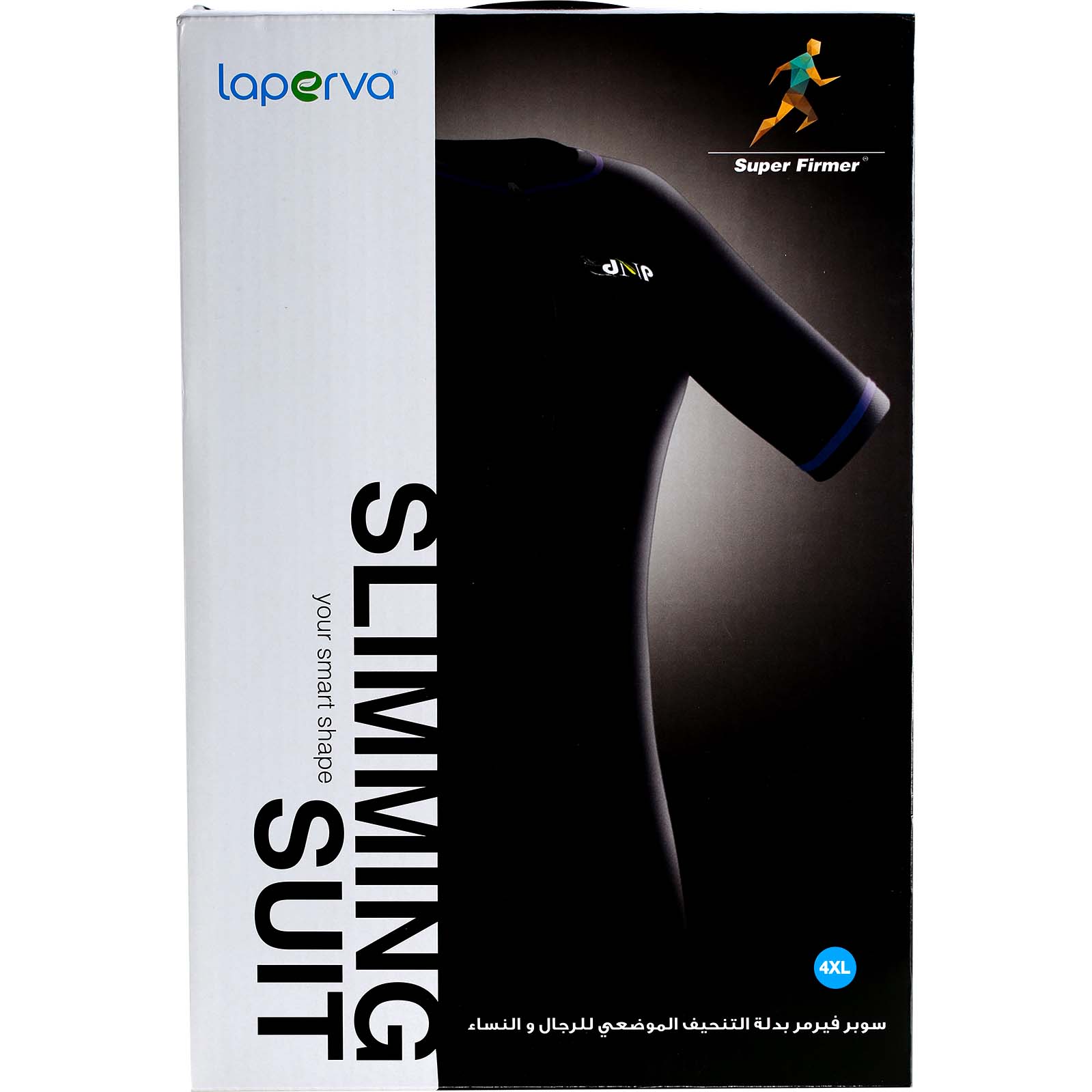 Laperva Slimming Suit, 4 XL, Black