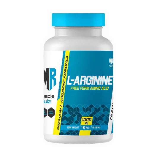 Muscle Rulz L-arginine Free Form Amino Acid 180 Tablets 1000 mg