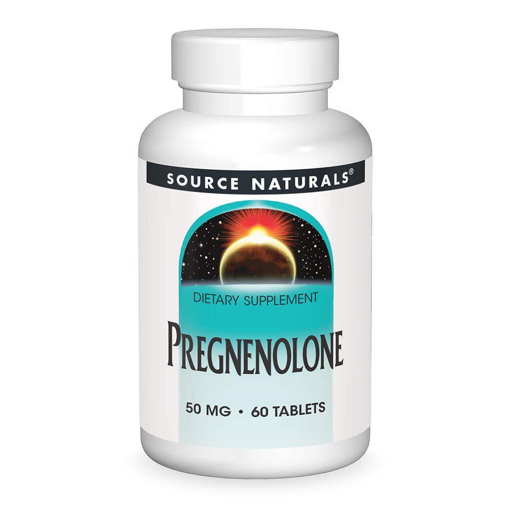 Source Naturals Pregnenolone, 50 mg, 60 Tablets