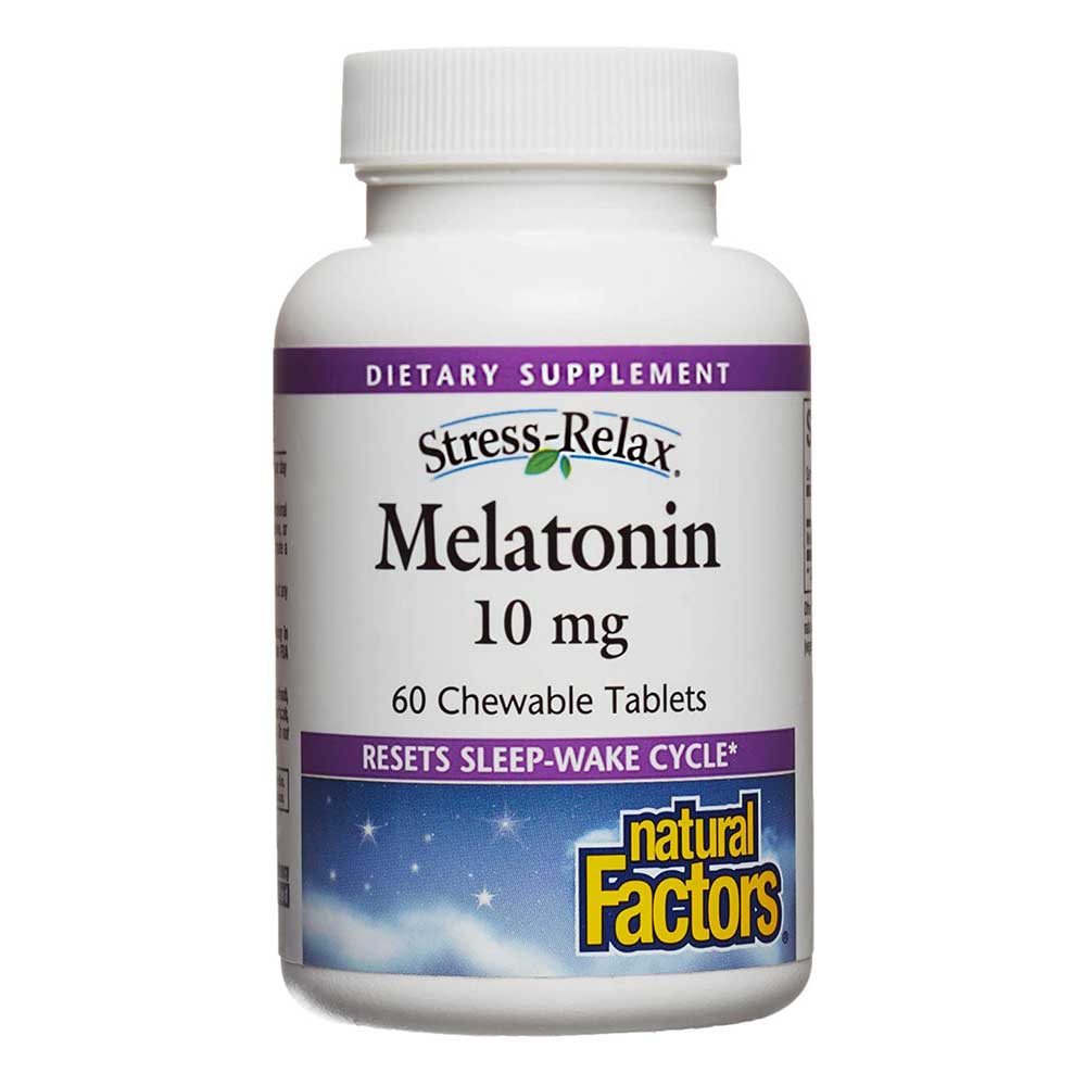 Natural Factors Melatonin 60 Chewable Tablets 10 mg